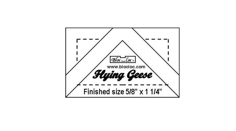 Bloc Loc Flying Geese Square Up Ruler 5/8 x 1.25 Inch