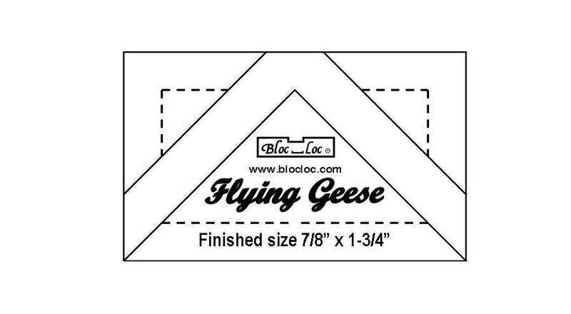 Bloc Loc Flying Geese Square Up Ruler 7/8 x 1.75 Inch