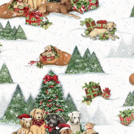 CHK Christmas Dogs 77735G550715 - Cotton Fabric