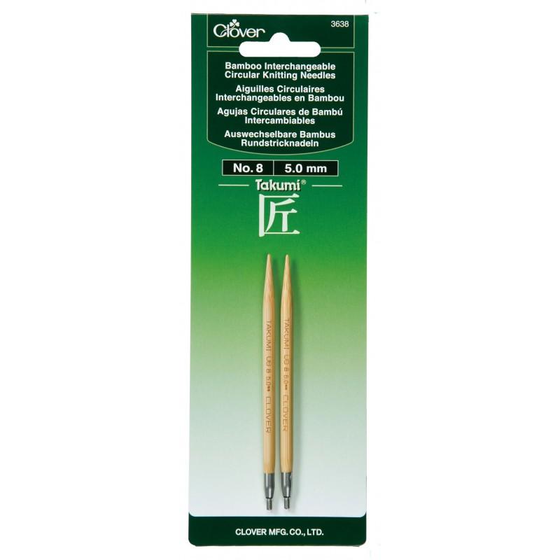 CHK Clover Bamboo Interchangeable Circular Knitting Needles - 3638
