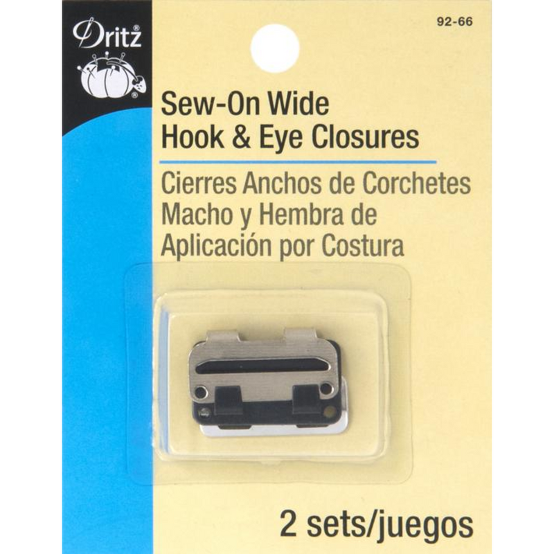 CHK Dritz Sew-On Wide Hook & Eye Closures - 92-66