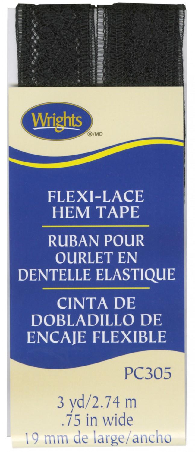 CHK Flexi-Lace Seam Binding Hem Tape Black - 117305-031