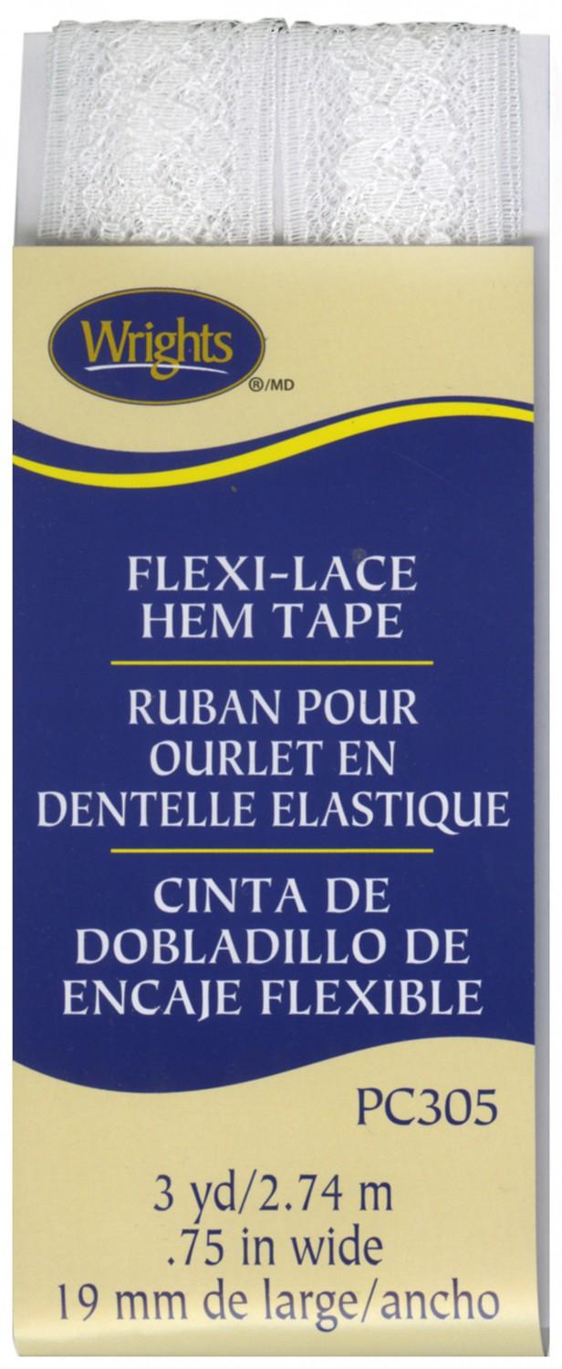 CHK Flexi-Lace Seam Binding Hem Tape White - 117305-030