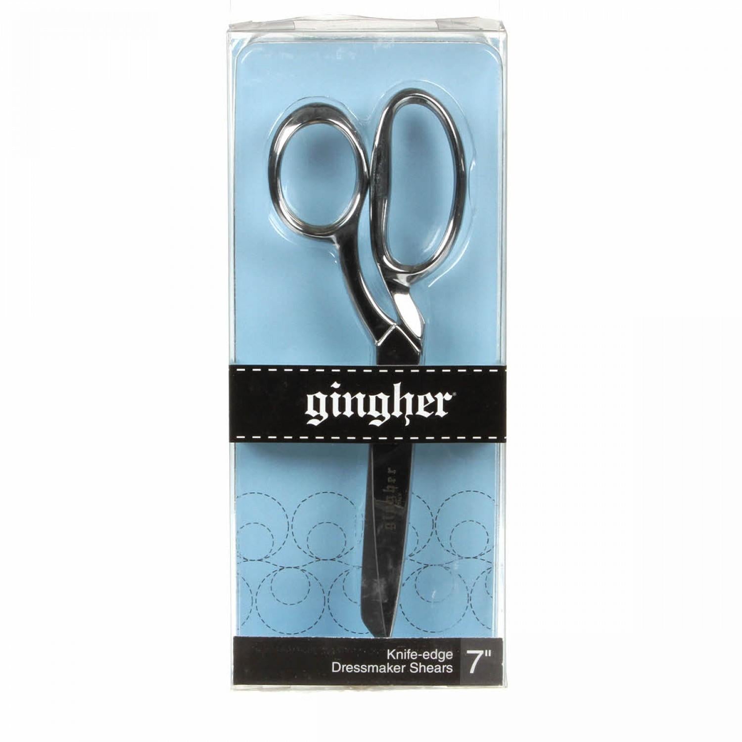 Gingher 8 Left Hand Knife Edge Bent Dressmaker Shears