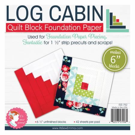 CHK Log Cabin 6in Block Foundation Paper Pad