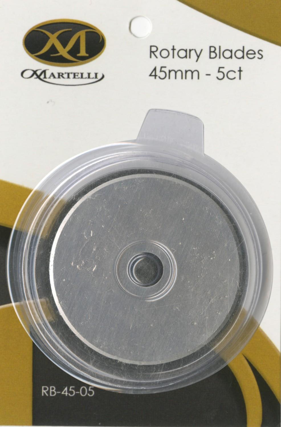 Martelli Rotary Cutter Blade Refills 45mm 5/Pkg