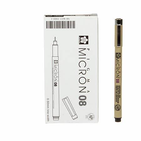 CHK Pigma Micron Pen Black .50mm XSDK0849