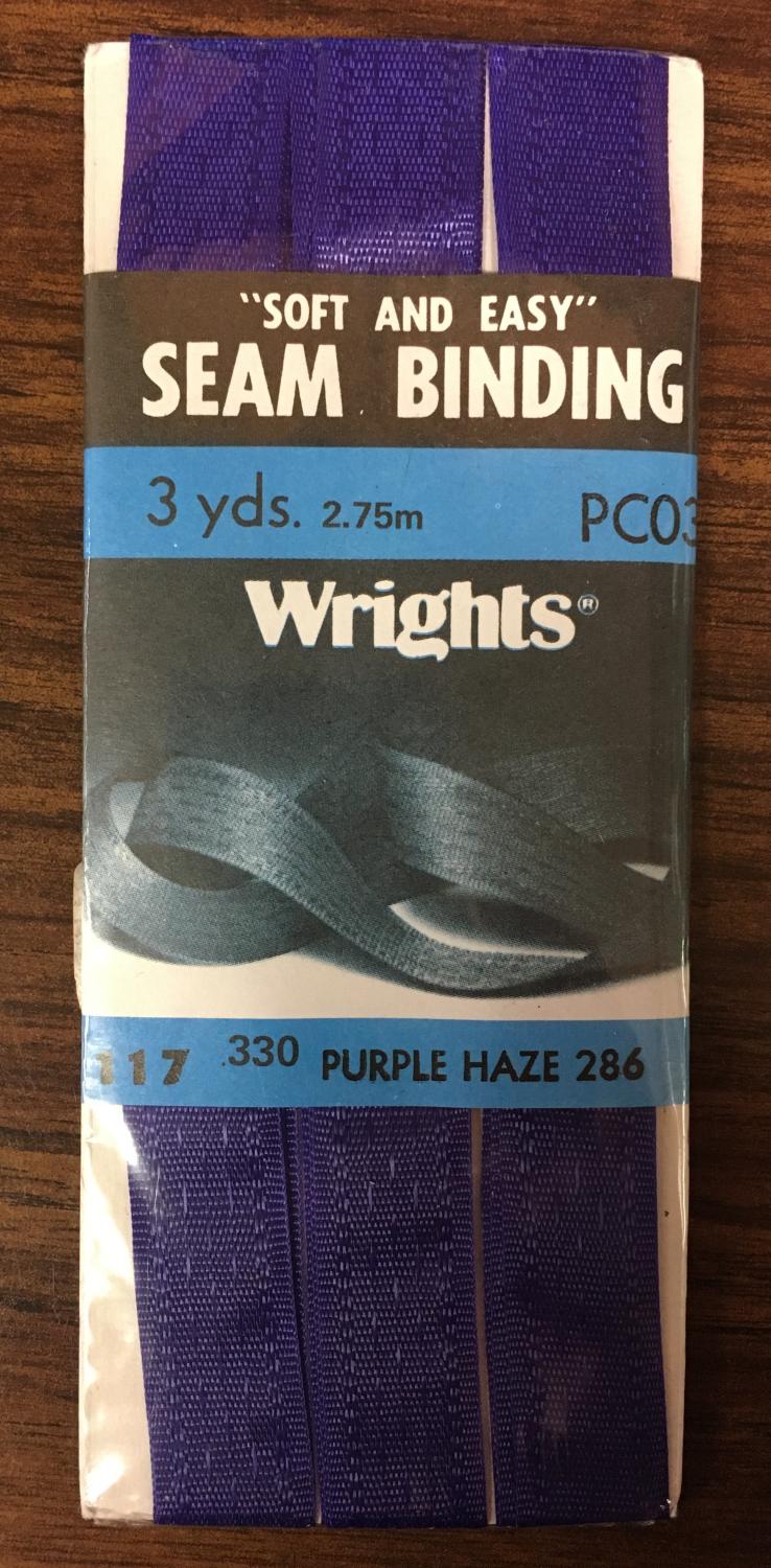CHK Wrights Soft & Easy Seam Binding Tape Purple Haze - 117330286