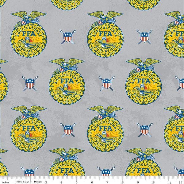 CWH FFA Forever Blue - C13951-GRAY - Cotton Fabric