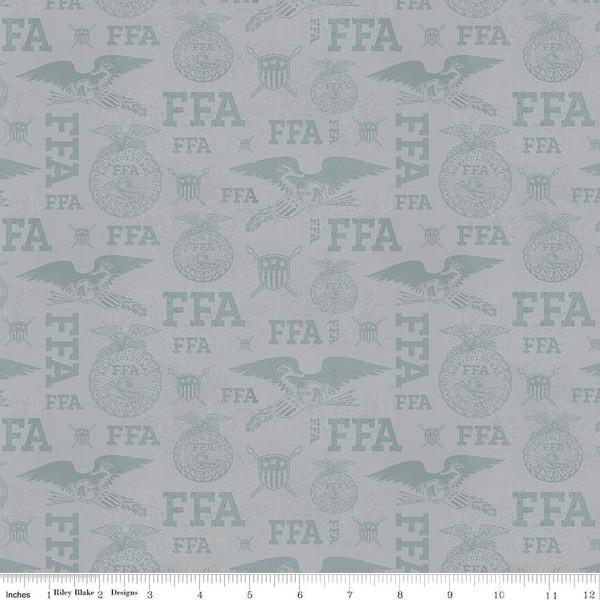 CWH FFA Forever Blue - C13952-GRAY - Cotton Fabric