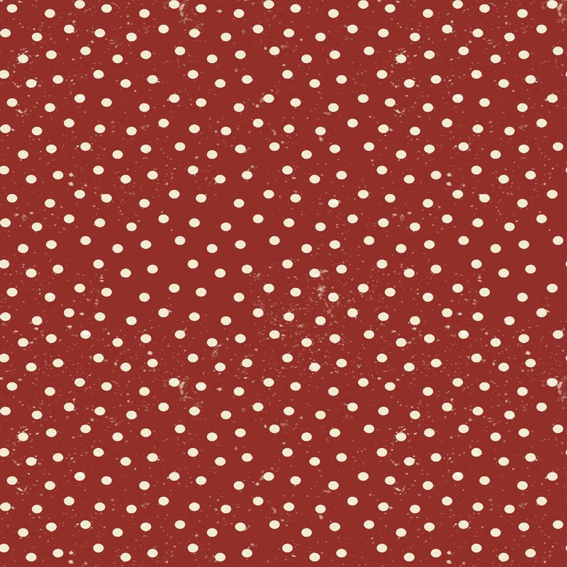 CWRK Gnome Parade - Y3502-83  Dark Red - Cotton Fabric