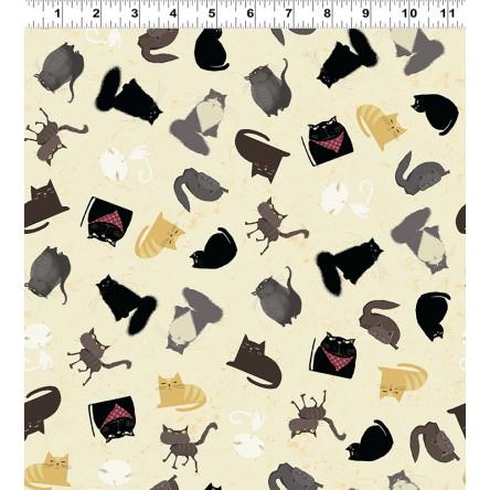 CWRK Snarky Cats Kitten Play Y3059-60 - Cotton Fabric