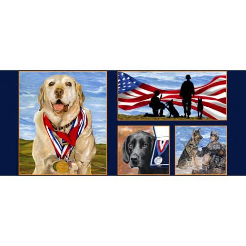 FCI Paws For Valor 61115-20 - Cotton Fabric