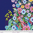 FS Birds in Paradise - PWCE012.XBLUE - Cotton Fabric