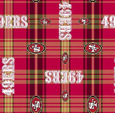 FT NFL San Francisco 49ers Cotton Fleece - 70405-D  - Cotton Fleece Fabric