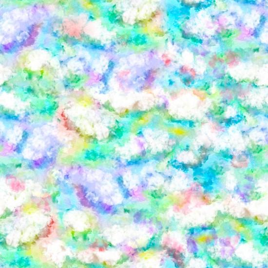HFF "Hoffman Challenge" Into the Meadow T4927-288 CLOUDS - Cotton Fabric