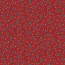 HG Cottonwood Stables - 3065-88 Red - Cotton Fabric