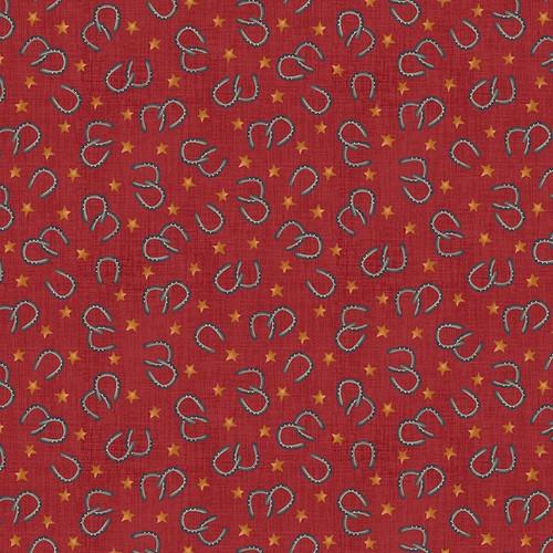 HG Cottonwood Stables - 3065-88 Red - Cotton Fabric