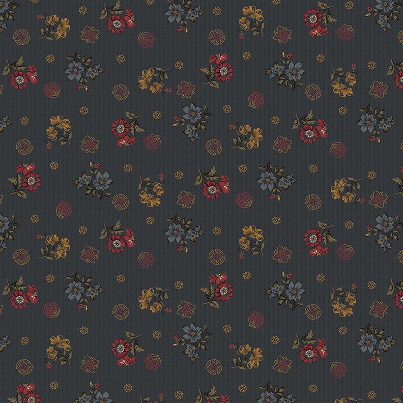 HG House on Summer Hill 2915-77 Blue - Cotton Fabric