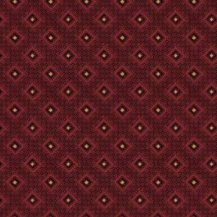 HG House on Summer Hill 2916-88 Red - Cotton Fabric