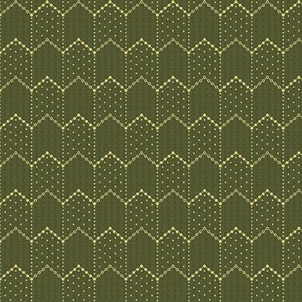 HG House on Summer Hill 2919-66 Green - Cotton Fabric
