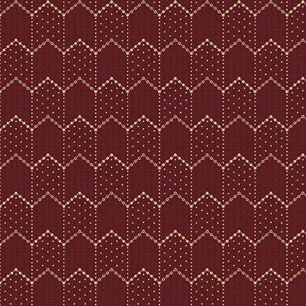 HG House on Summer Hill 2919-88 Red - Cotton Fabric