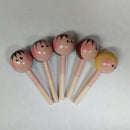 CFS Dresden Angel Heads - 1 painted wooden head - Assorted Colors