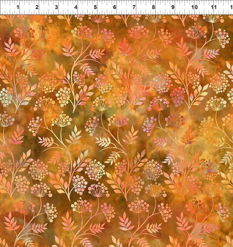 ITB Floragraphix V - 6FGE2 Orange  - Cotton Fabric