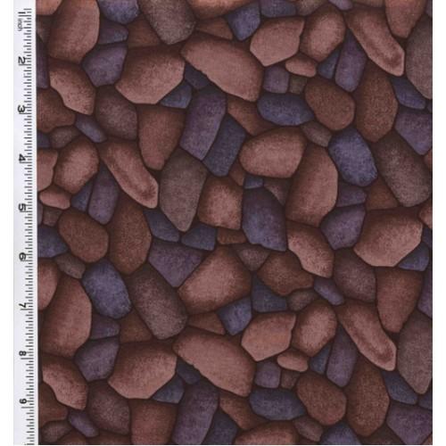 KB ASIAN QUARTET OF NATURE QUAR-01 PURPLE - Cotton Fabric