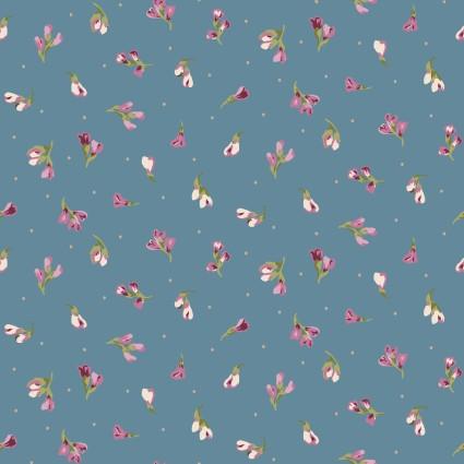 MAY Adelaide 10285-B Blue - Cotton Fabric