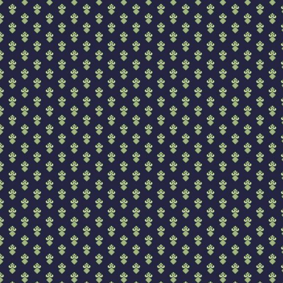 MB Blue Dahlia R22-0130-NAVY - Cotton Fabric