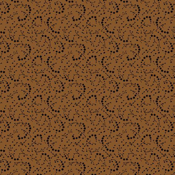 MB Butternut and Peppercorn R170521-RUST - Cotton Fabric