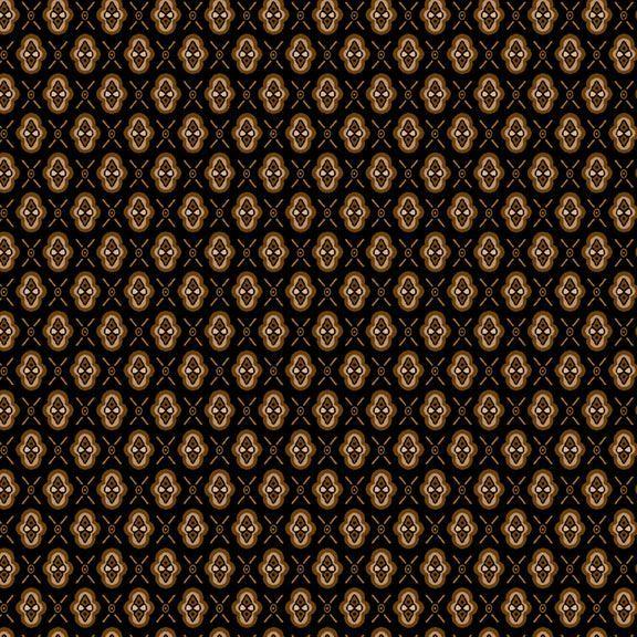 MB Butternut and Peppercorn R170529-BLACK - Cotton Fabric