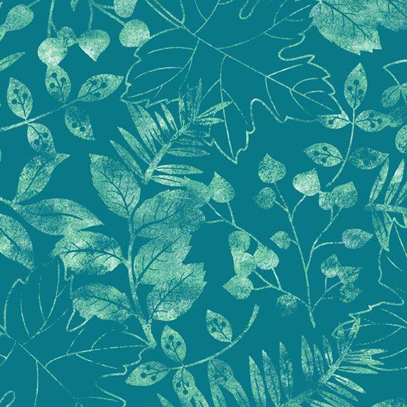 MB Greenhouse Garden R150284D-BLUE - Cotton Fabric
