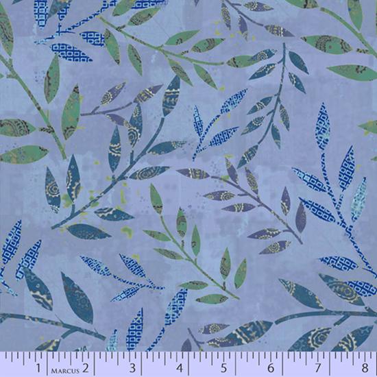 MB Las Flores 0982-0150 Blue - Cotton Fabric