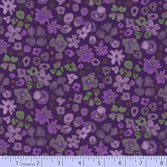 MB Las Flores 0983-0135 Purple - Cotton Fabric