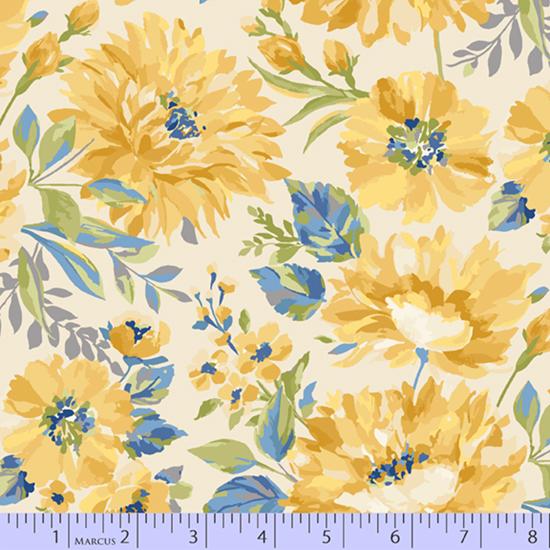 MB Yellow Sky R2129-LT_CREAM - Cotton Fabric