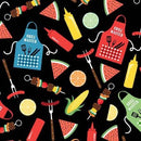 MM Best BBQ Ever - Good Eats DCX10538-BLAC - Cotton Fabric