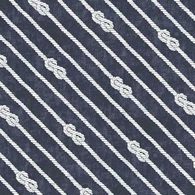 MM Bon Voyage - Perfect Knots CX10846-NAVY - Cotton Fabric