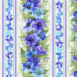 MM Floral Fantasy CX10234-BLUE - Cotton Fabric