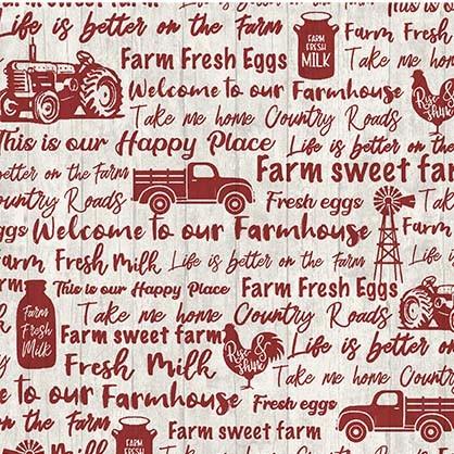 MM Life is Better on the Farm CX9970-REDX-D - Cotton Fabric