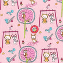 MM Playground Pals CX7535-PINK-D - Cotton Fabric