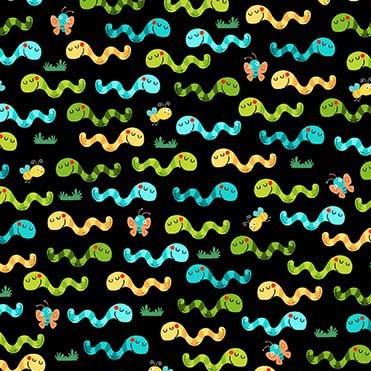 MM Small and Wild CX10837-BLAC - Cotton Fabric