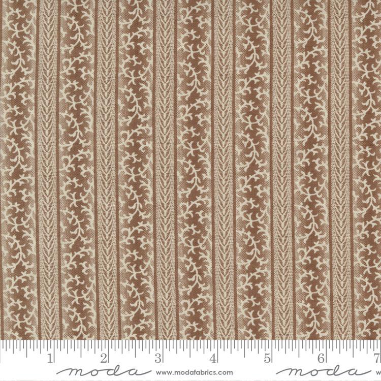 MODA Amelias Blues 31656-17 Chocolate - Cotton Fabric