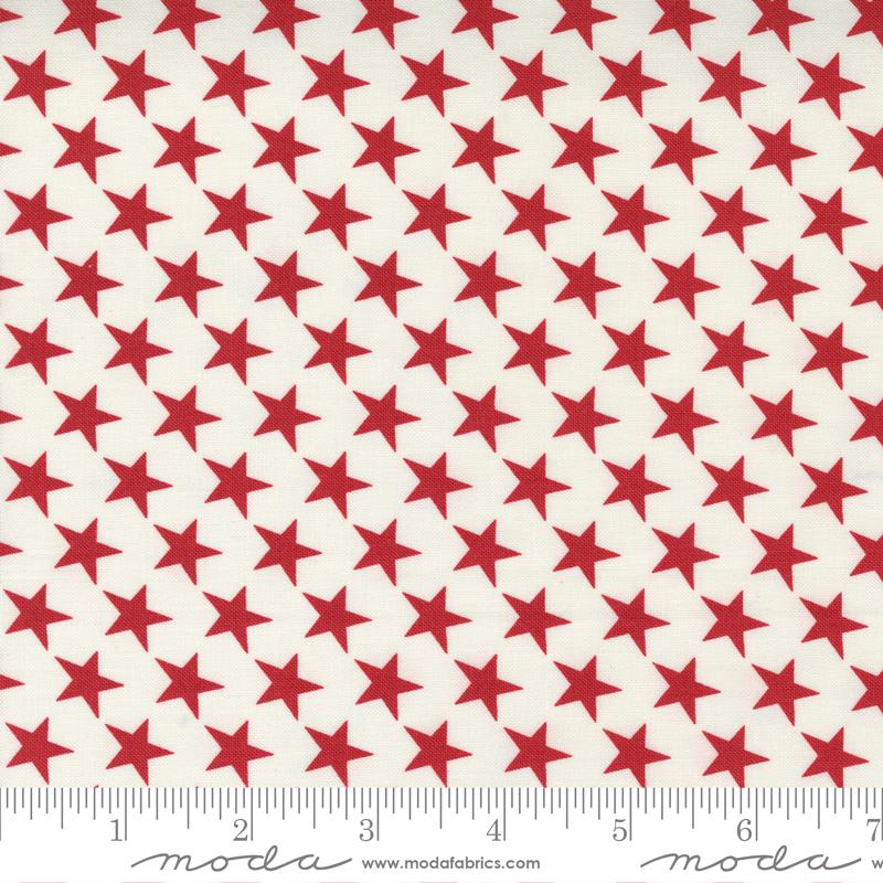 MODA Belle Isle 14922-11 Cream Red - Cotton Fabric