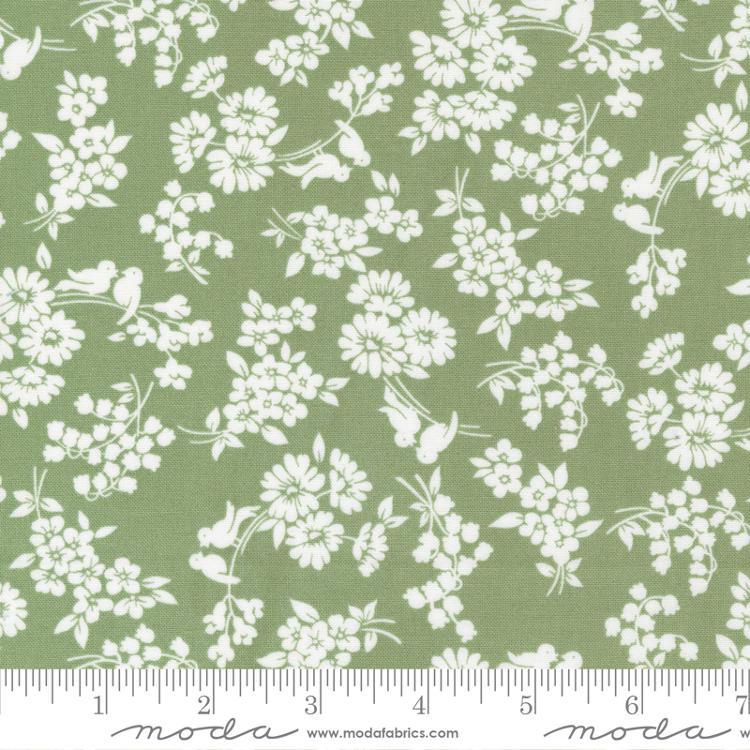MODA Dwell Songbird 55273-17 Grass - Cotton Fabric