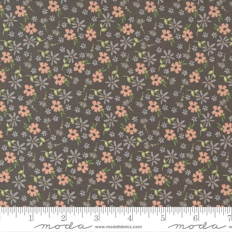 MODA Emma Blossom 37631-21 Charcoal - Cotton Fabric