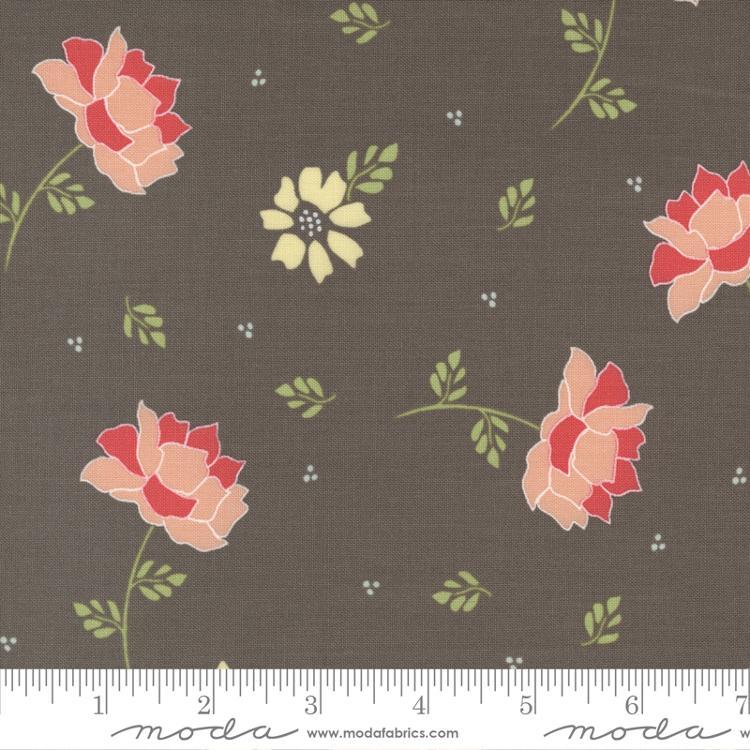 MODA Emma Flourish 37630-21 Charcoal - Cotton Fabric