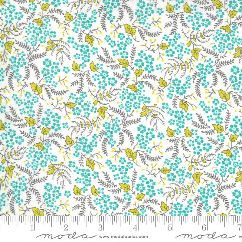 MODA Flowers for Freya 23336-11 Cloud Pond - Cotton Fabric