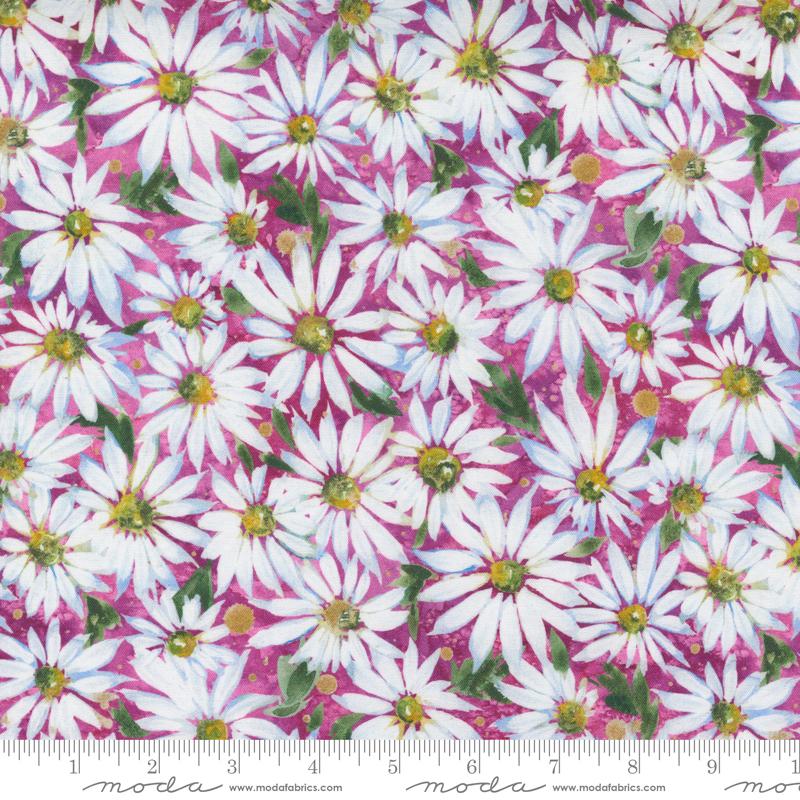 MODA Fresh As A Daisy - 8496-11 Magenta - Cotton Fabric